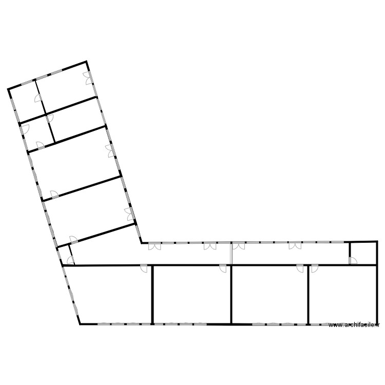 thuit signol ecole. Plan de 14 pièces et 594 m2