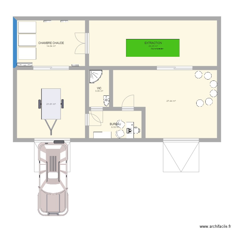 Miellerie. Plan de 0 pièce et 0 m2
