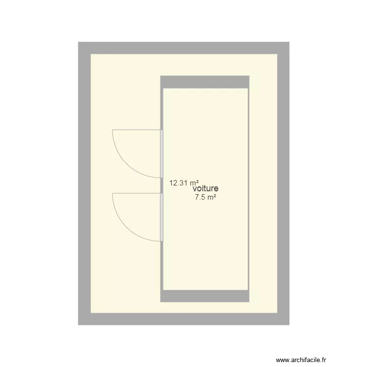 garage. Plan de garage. Plan de