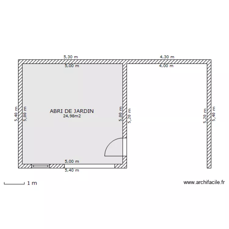 ABRI DE JARDIN 3. Plan de 