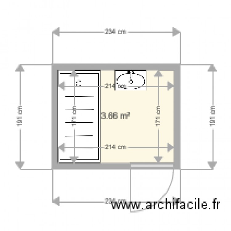 DELCROIX MARCELLE . Plan de 0 pièce et 0 m2