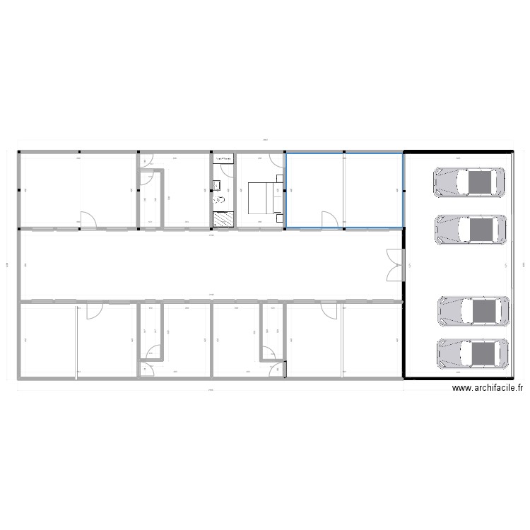 COO FID Appartement RDC 1CH B. Plan de 14 pièces et 339 m2