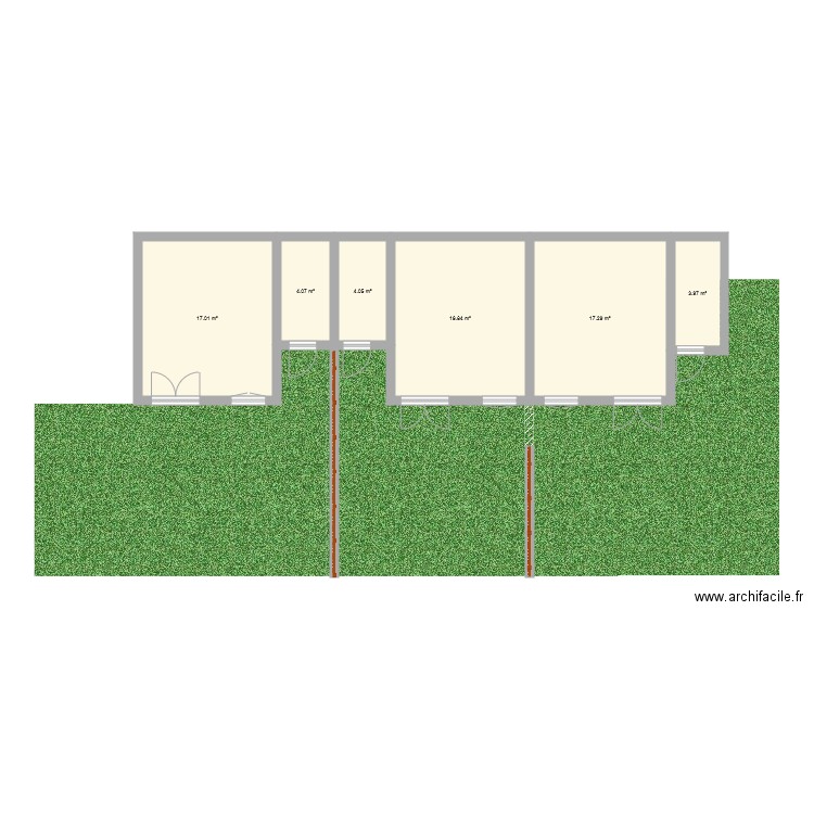 exterieur maison palisade. Plan de 0 pièce et 0 m2