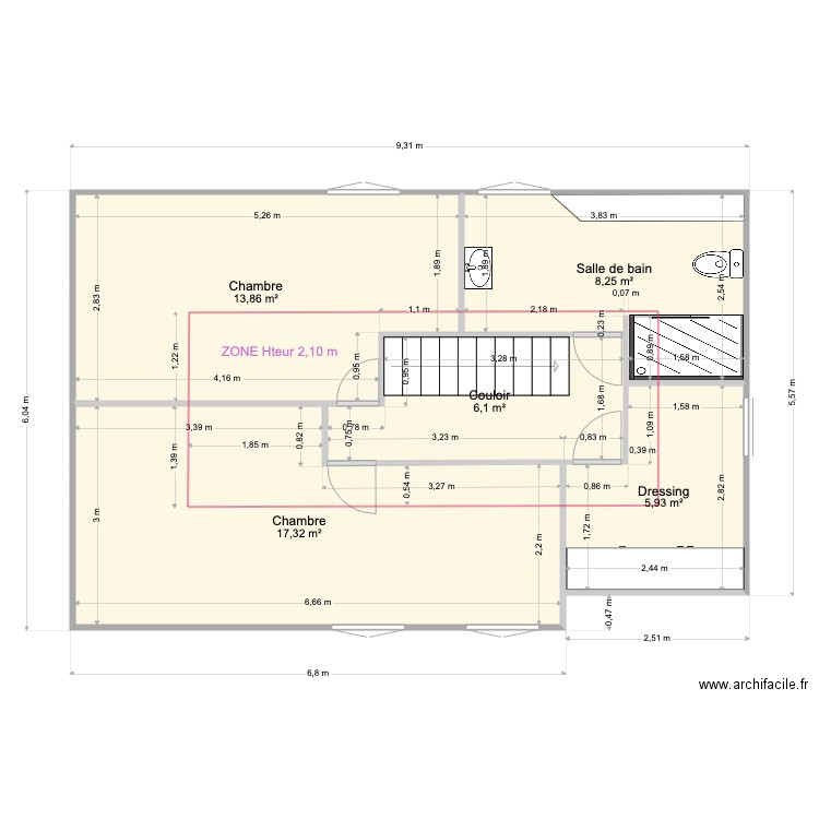 VILLA SAINTE ROSE - ETAGE. Plan de 0 pièce et 0 m2