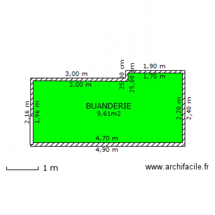 BUANDERIE. Plan de 0 pièce et 0 m2