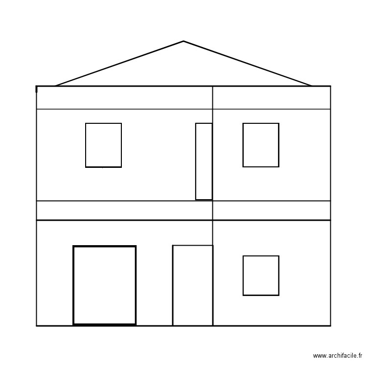 FACADECOUPE MARSON PROJET. Plan de 10 pièces et 57 m2