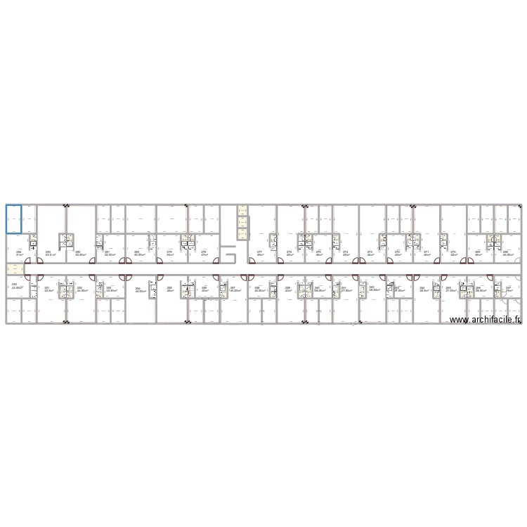 plan C2 total. Plan de 0 pièce et 0 m2