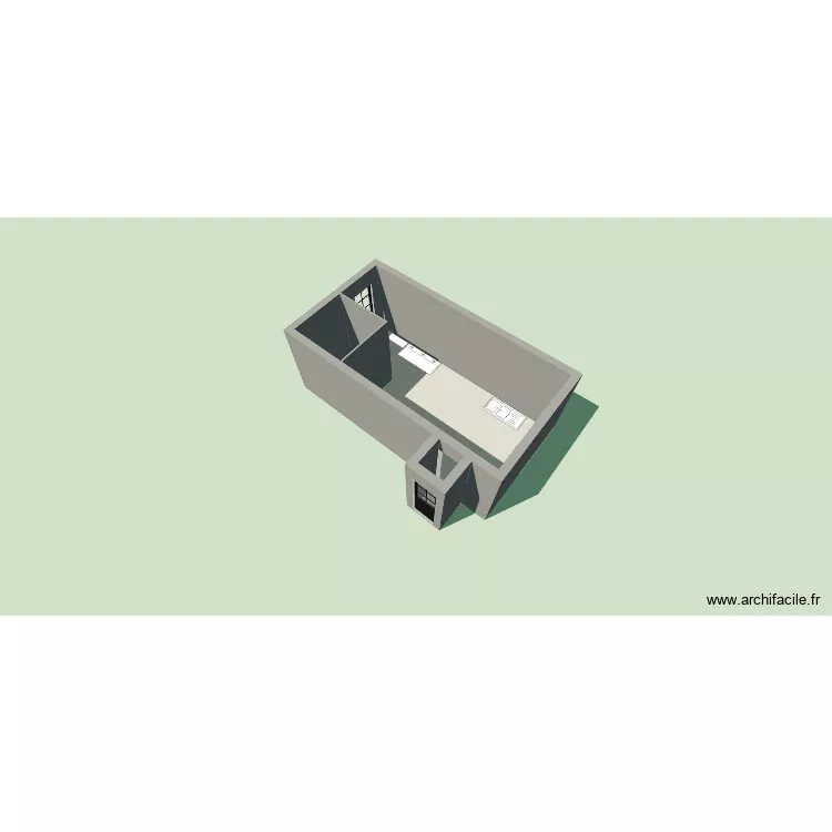 Cellier 1. Plan de 3  et 20 m²