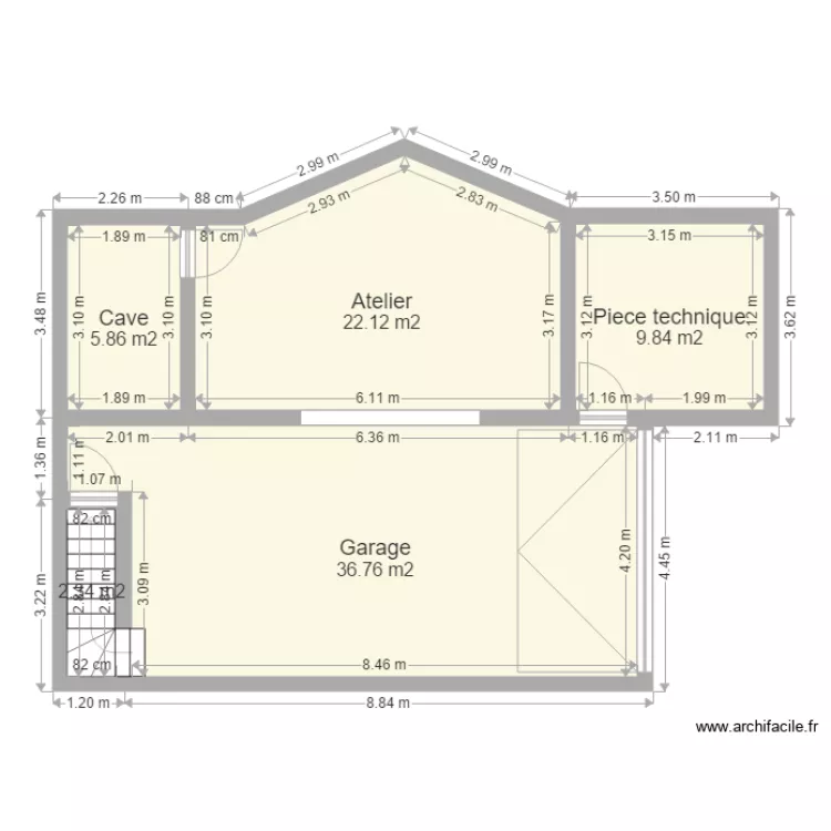 Maison version 2. Plan de 