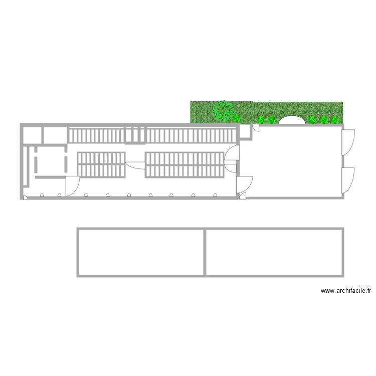 batiment. Plan de 0 pièce et 0 m2