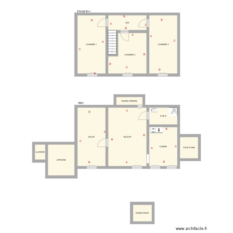 CREDIT AGRICOLE LE MONT. Plan de 0 pièce et 0 m2