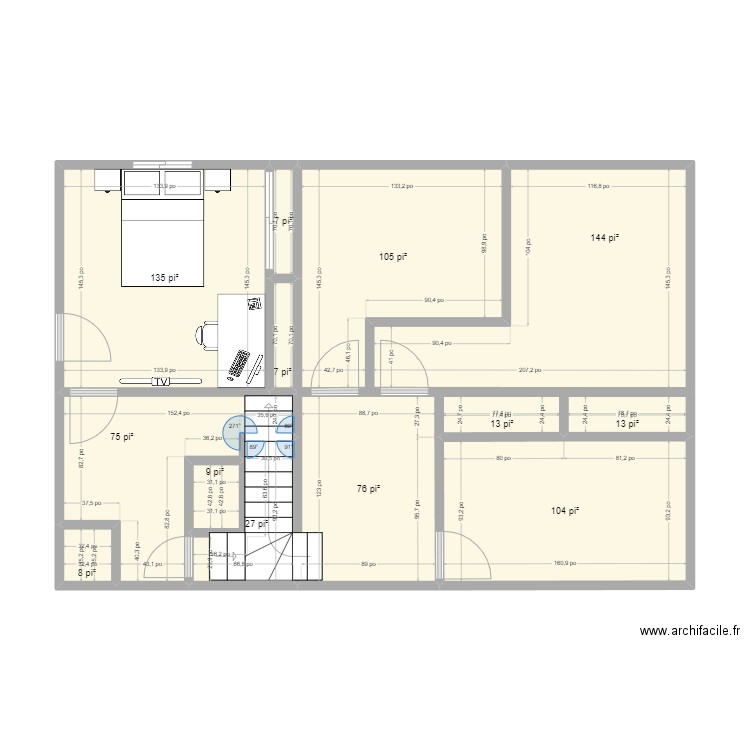 sous sol 2. Plan de 0 pièce et 0 m2