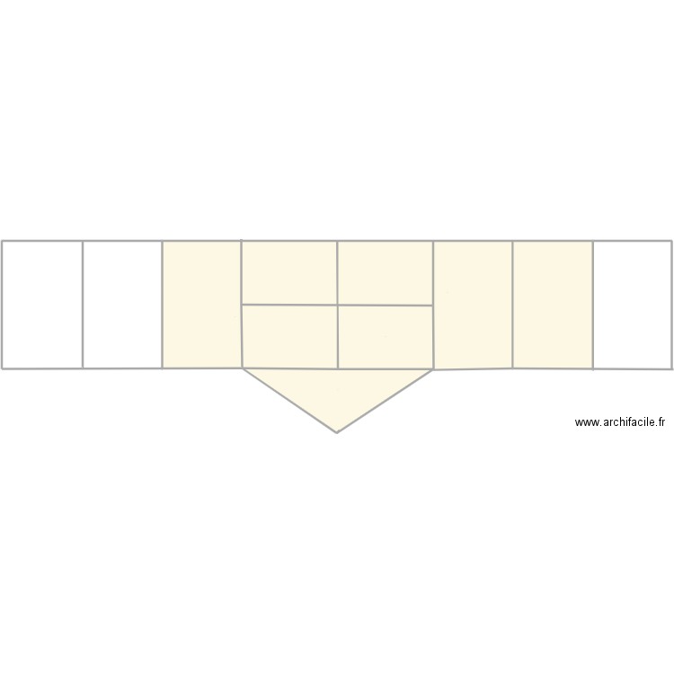 jardin. Plan de 4 pièces et -1965 m2