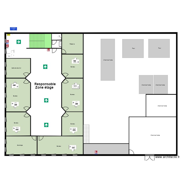 BIOPOLIS respon zone étage. Plan de 0 pièce et 0 m2