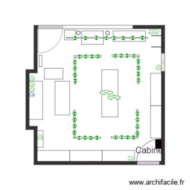 BOUTIQUE ARSENE PARIS . Plan de 