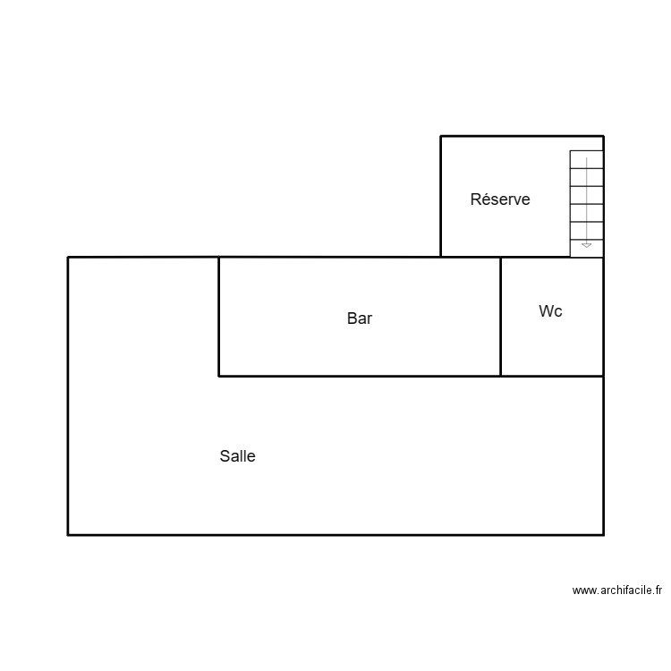 ILE DE SEIN MILLINER COMMERCE. Plan de 2 pièces et 10 m2