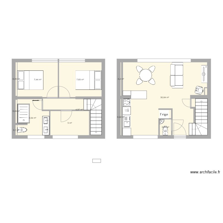 MAISON. Plan de 0 pièce et 0 m2