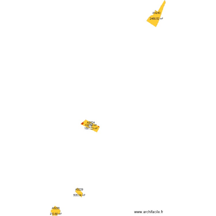 Terrain AS 524 (1). Plan de 0 pièce et 0 m2