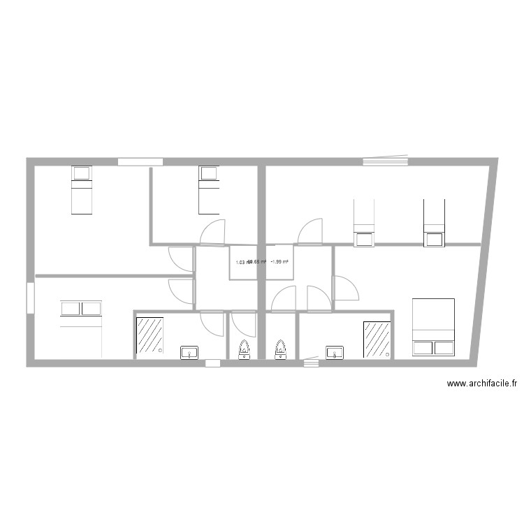 les galland étage. Plan de 0 pièce et 0 m2