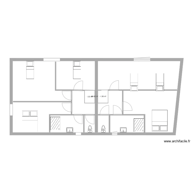 les galland &eacute;tage. Plan de 