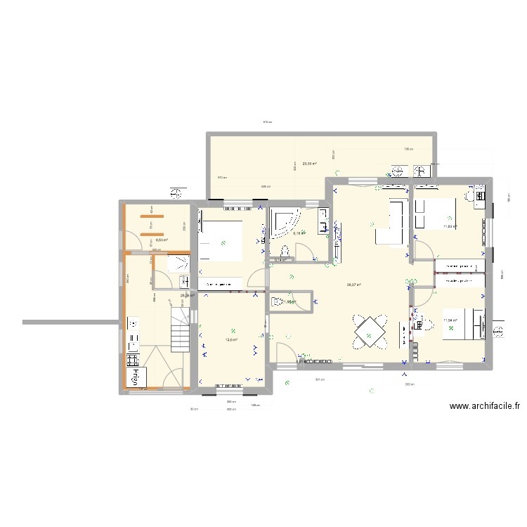 plan SP3C 17 05 2023. Plan de 11 pièces et 140 m2