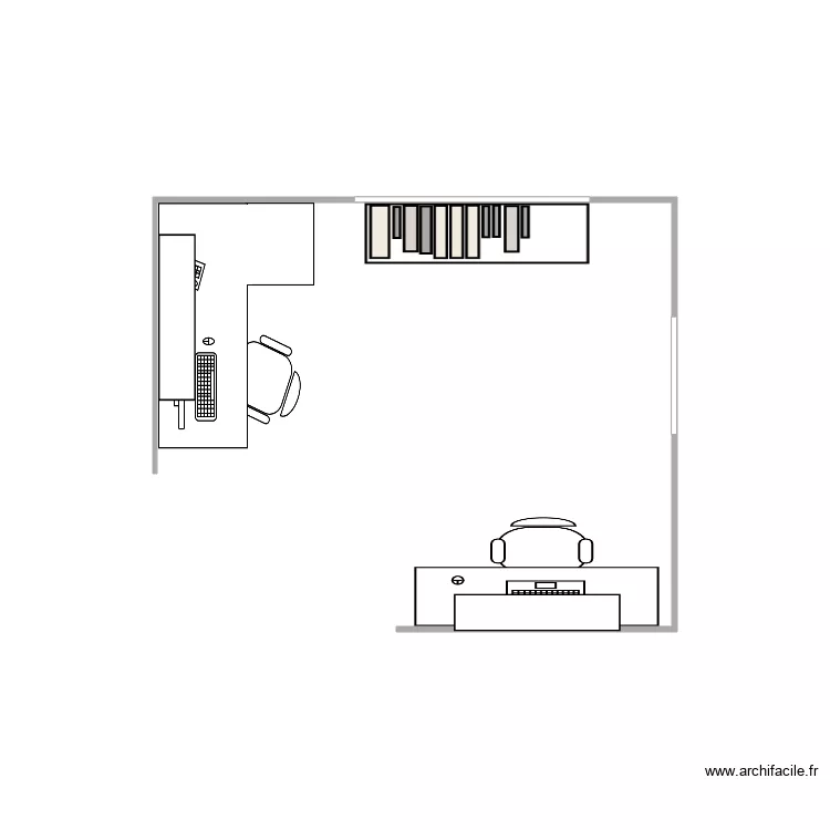 gaming room. Plan de gaming room. Plan de