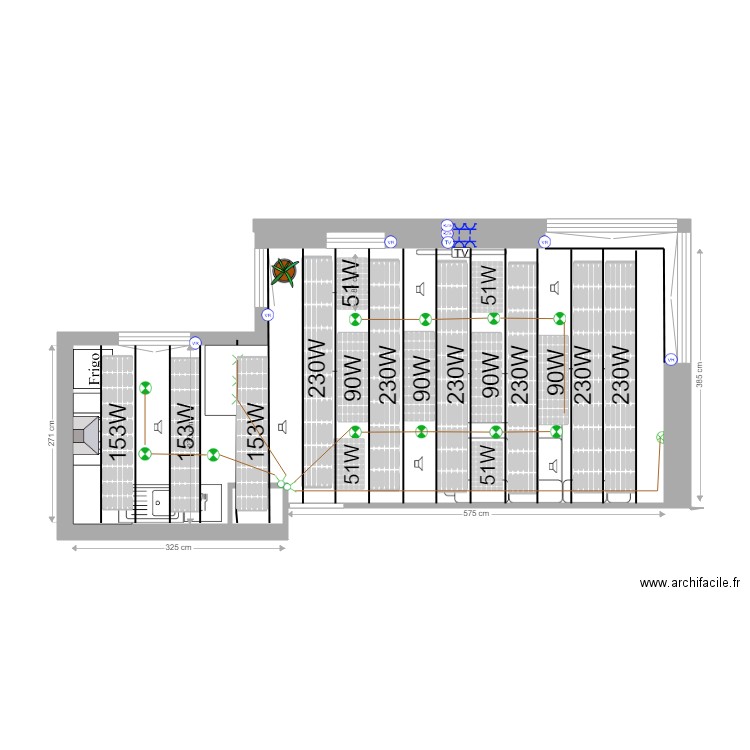 Maison. Plan de 0 pièce et 0 m2