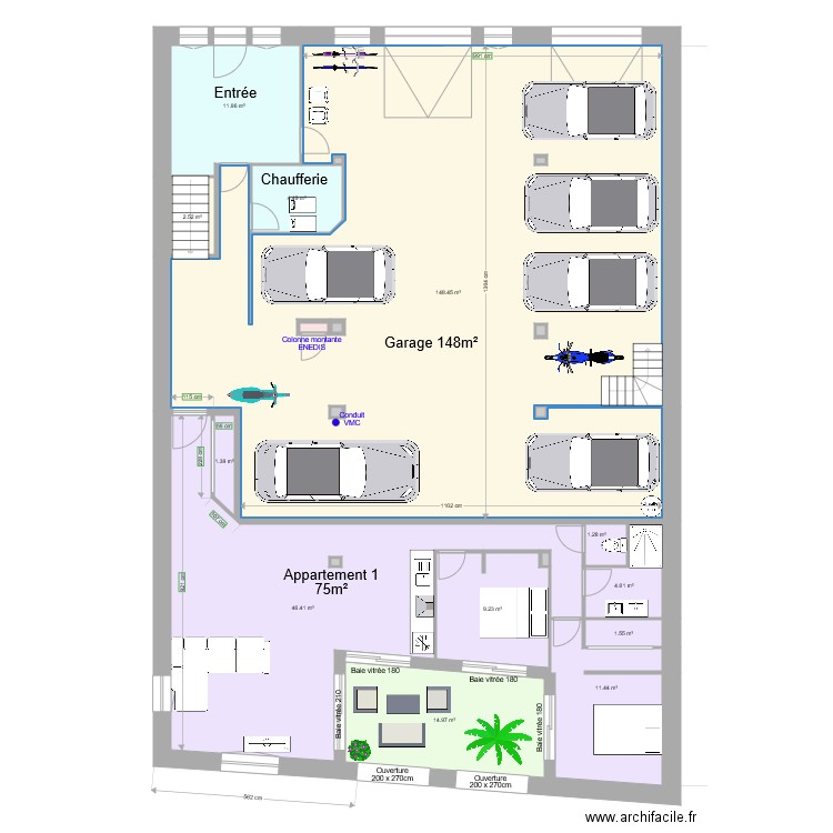 Pasteur RDC 1 d. Plan de 0 pièce et 0 m2