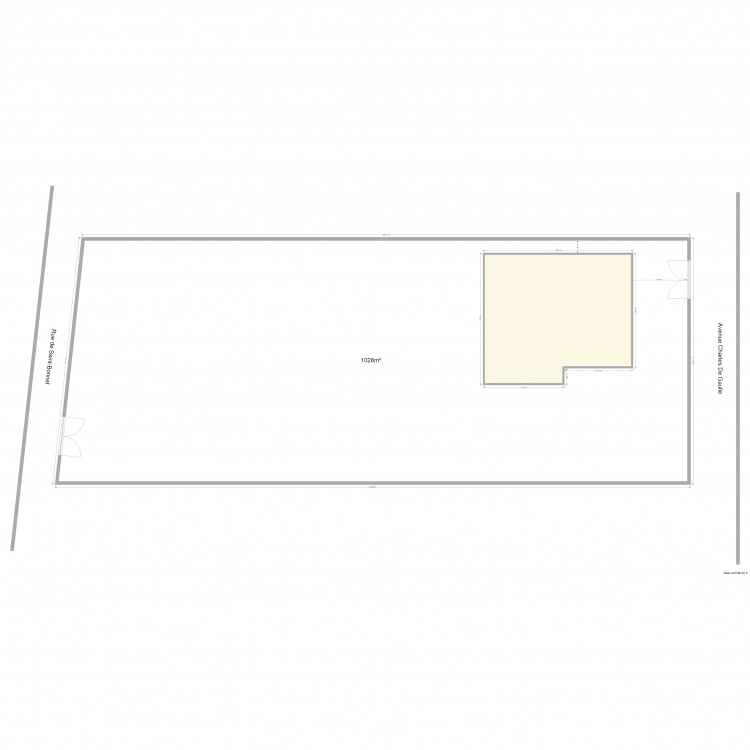 plan de masse. Plan de 0 pièce et 0 m2