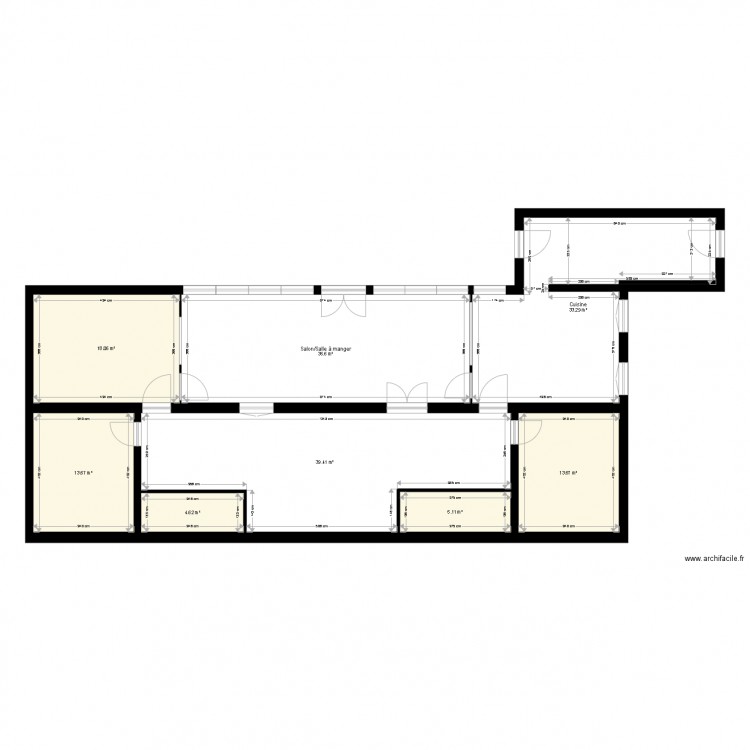 PLAN RDC MAISON CAMPAGNE. Plan de 0 pièce et 0 m2