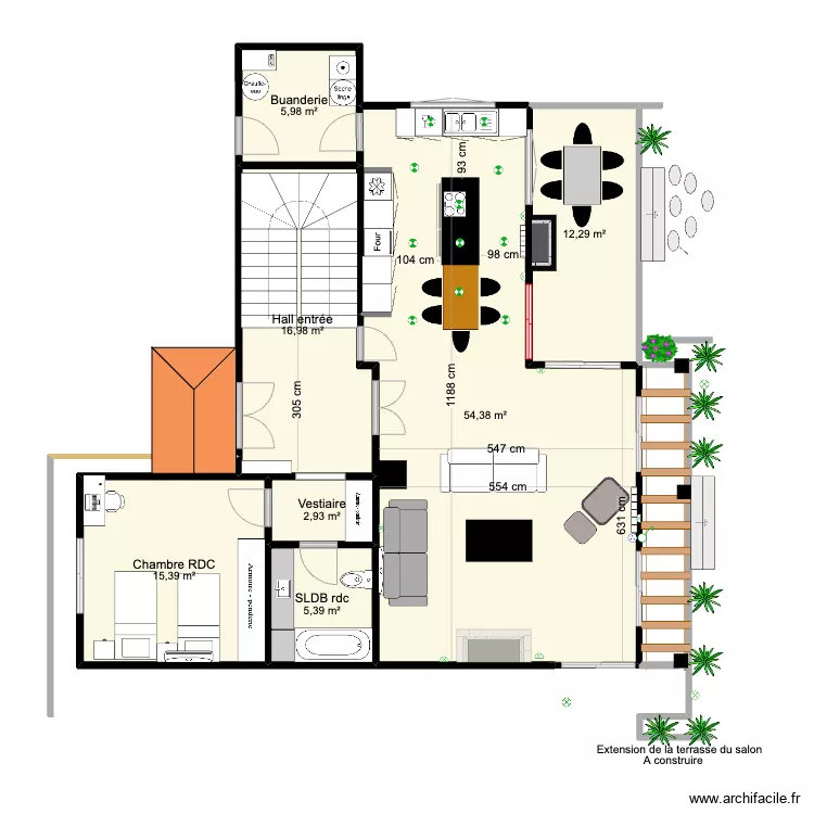 Goldra Maison Cuisine. Plan de 