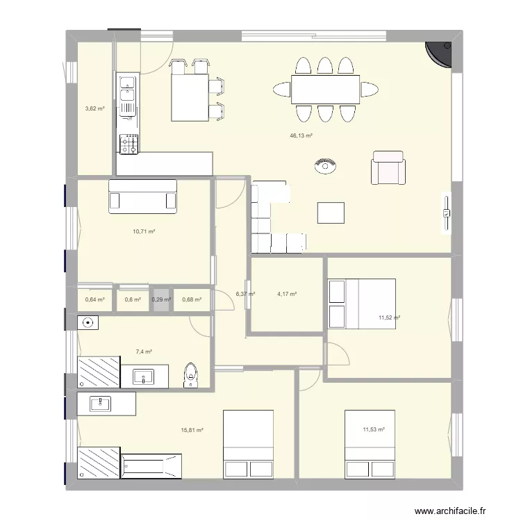 salle de bain cellier. Plan de salle de bain cellier. Plan de