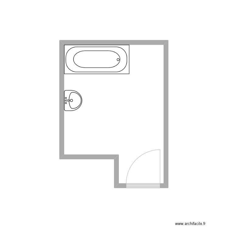 Ambroise SDB existant. Plan de 0 pièce et 0 m2
