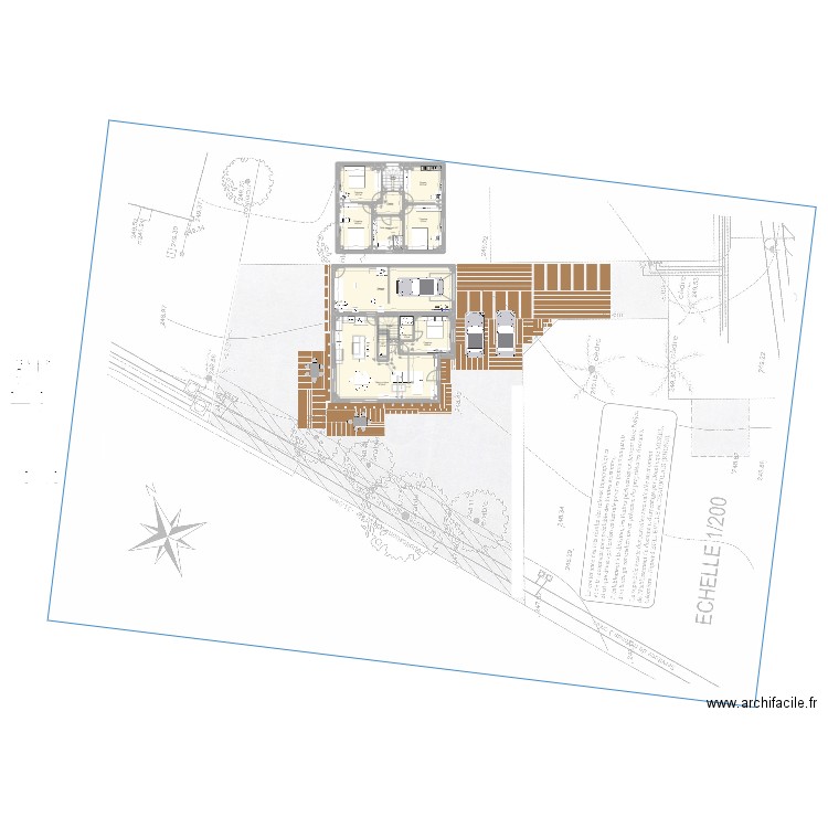 Maison plein pied chatilV2. Plan de 17 pièces et 171 m2