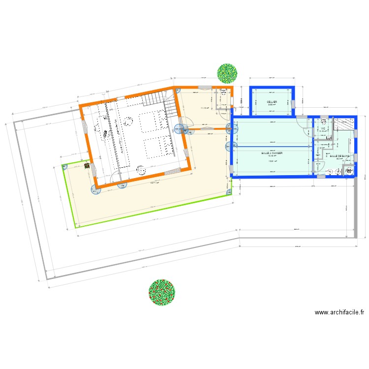 PLAN ALTERNATIF 5 ETAGE . Plan de 0 pièce et 0 m2