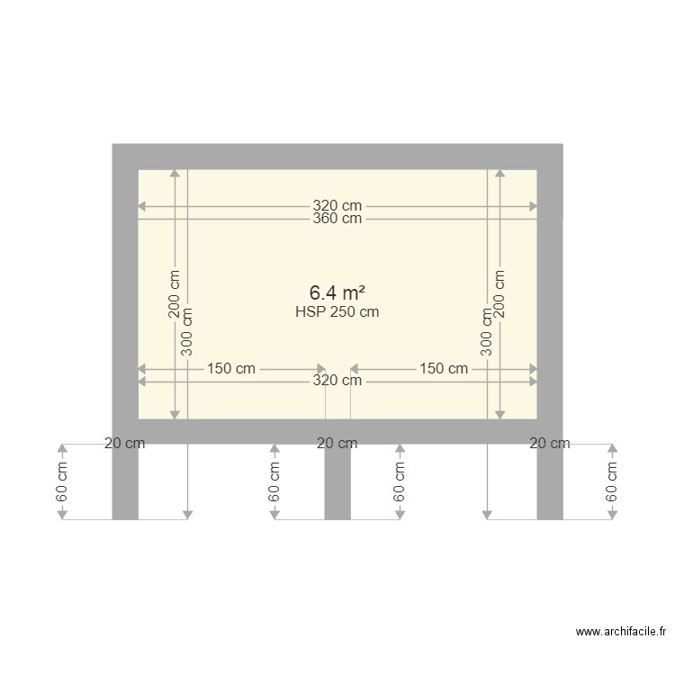 cabane jojo façade Ouest. Plan de 0 pièce et 0 m2