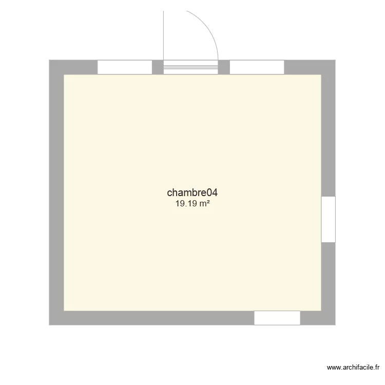 chanbre 04 bis. Plan de 