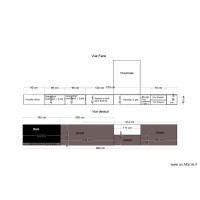 plan meuble salon cheminée