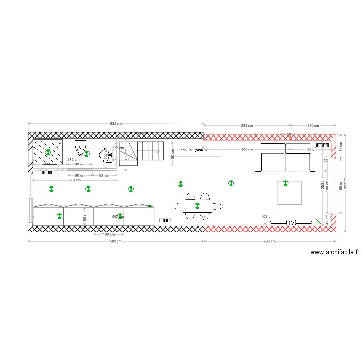 wissant studio. Plan de 0 pièce et 0 m2