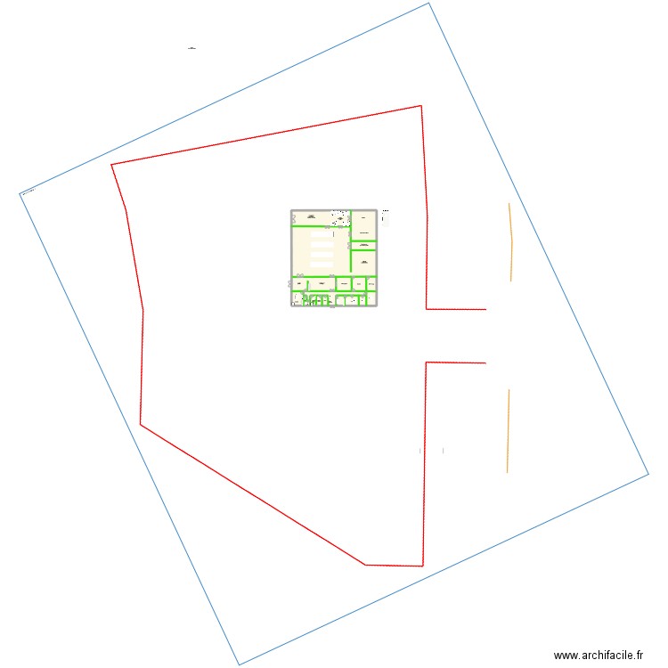 projet Lezoux. Plan de 1 pièce et 994 m2