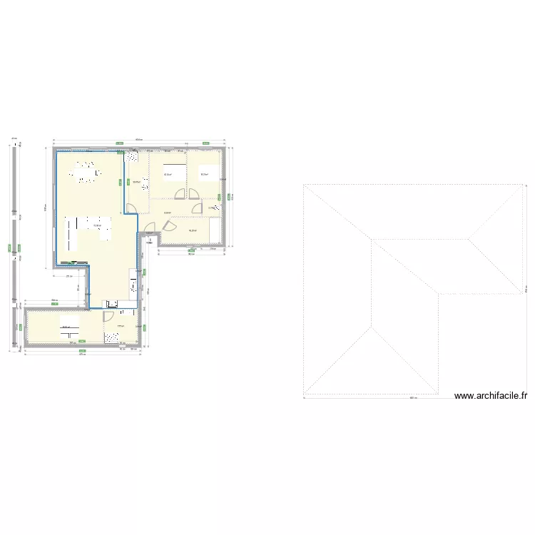 maison cedric cote. Plan de 