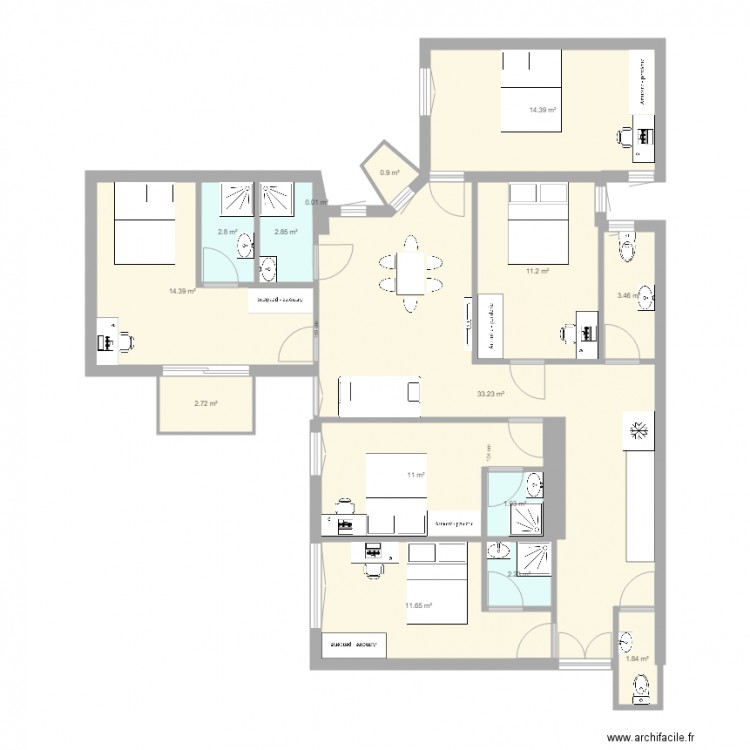 Rakozi 61 2 FINALISATION AMENAGEMENT. Plan de 0 pièce et 0 m2