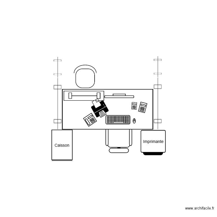 Bureau admission. Plan de 0 pièce et 0 m2