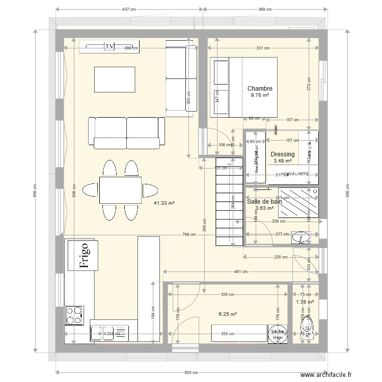 projet chalet. Plan de 0 pièce et 0 m2