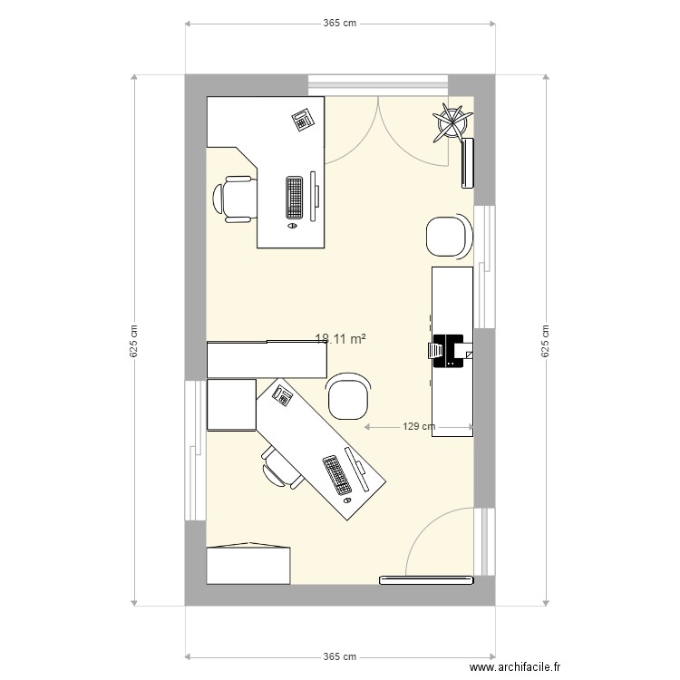 BUREAU. Plan de 0 pièce et 0 m2