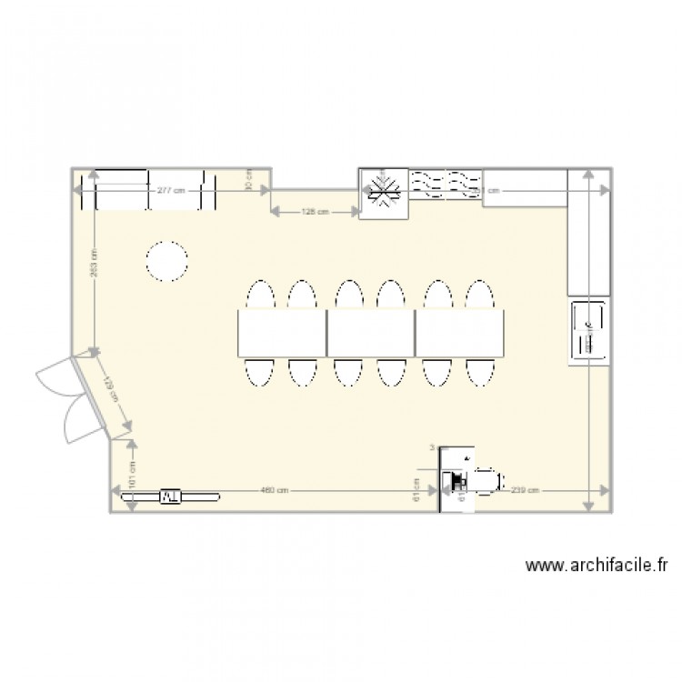 réfectoire 27SG  futur provisoire. Plan de 0 pièce et 0 m2