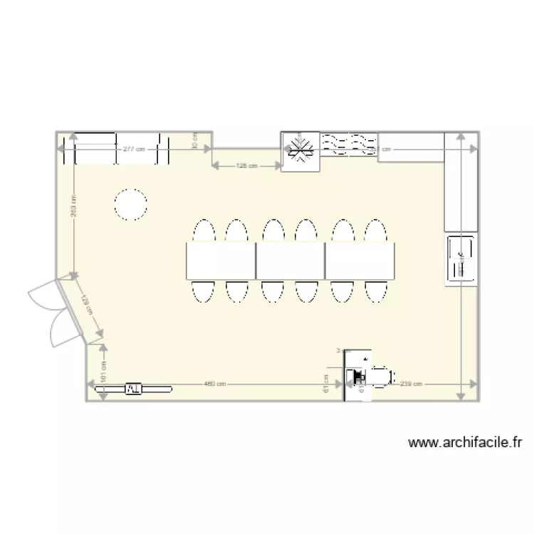 réfectoire 27SG futur provisoire. Plan de réfectoire 27SG futur provisoire. Plan de