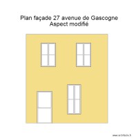 Plan façade avant Aspect modifié