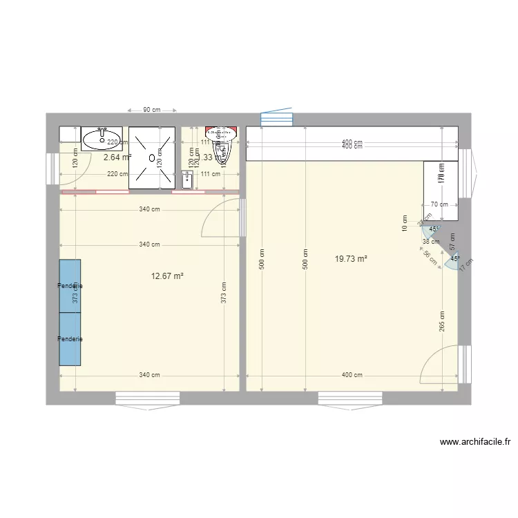 Plan Appart Fini. Plan de 