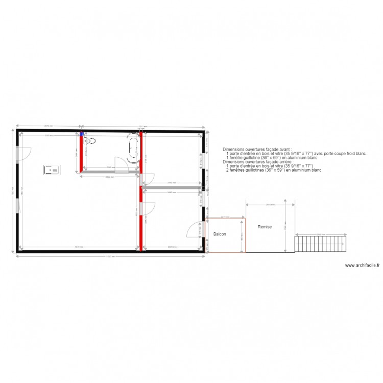 actuel 2ème. Plan de 0 pièce et 0 m2